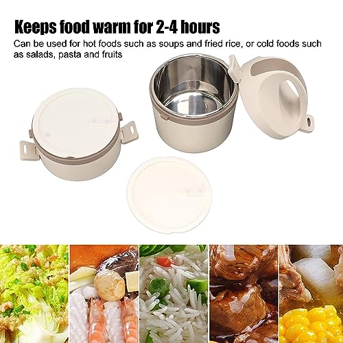 KRESHU Japanese Style 2-Layer Bento Lunch Tiffin Box | 304 Premium Stainless Steel Material | Leak-Proof High Insulated Food Container for School Kids/College Student/Office (1800ml, Pack of 1) - Image 3
