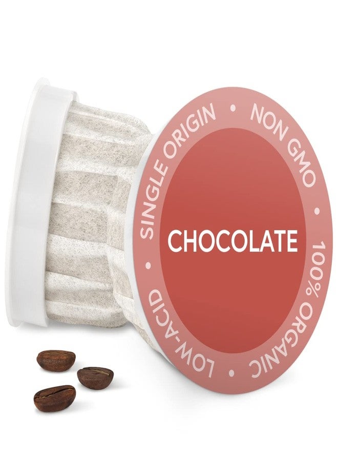 Fabula Organic Coffee Pods Chocolate Medium Roast - Low Acid - Single Origin - Mold Free - Non-GMO - Fair Trade - Only Compatible with Keurig K Cup 1.0 & 2.0 Brewers - 24 Count