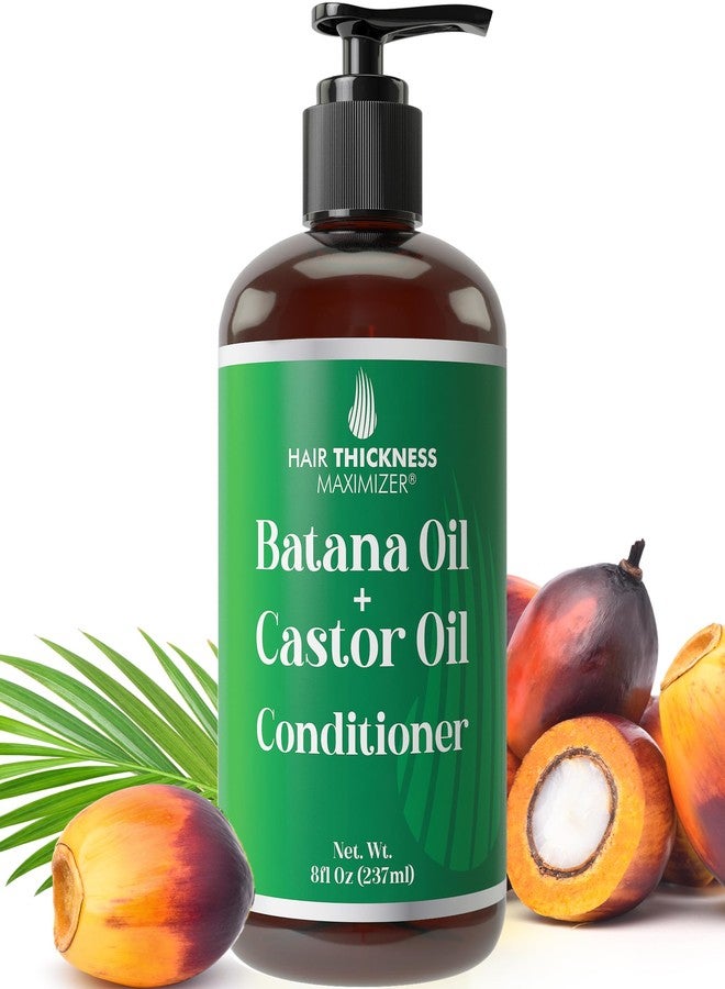 HAIR THICKNESS MAXIMIZER Batana Oil Conditioner for Hair Growth with Castor, Biotin to Strengthen, Soften & Moisturize Hair without Stripping Natural Oils. Color Safe Batana Oil Shampoo and Conditioner For Women, Men - Image 1