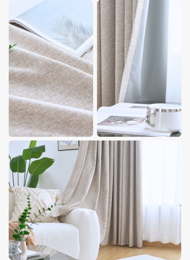 QBAID Blackout Curtains for Bedroom Living Room, Grommet or Hook Top, Multiple Sizes - Image 4