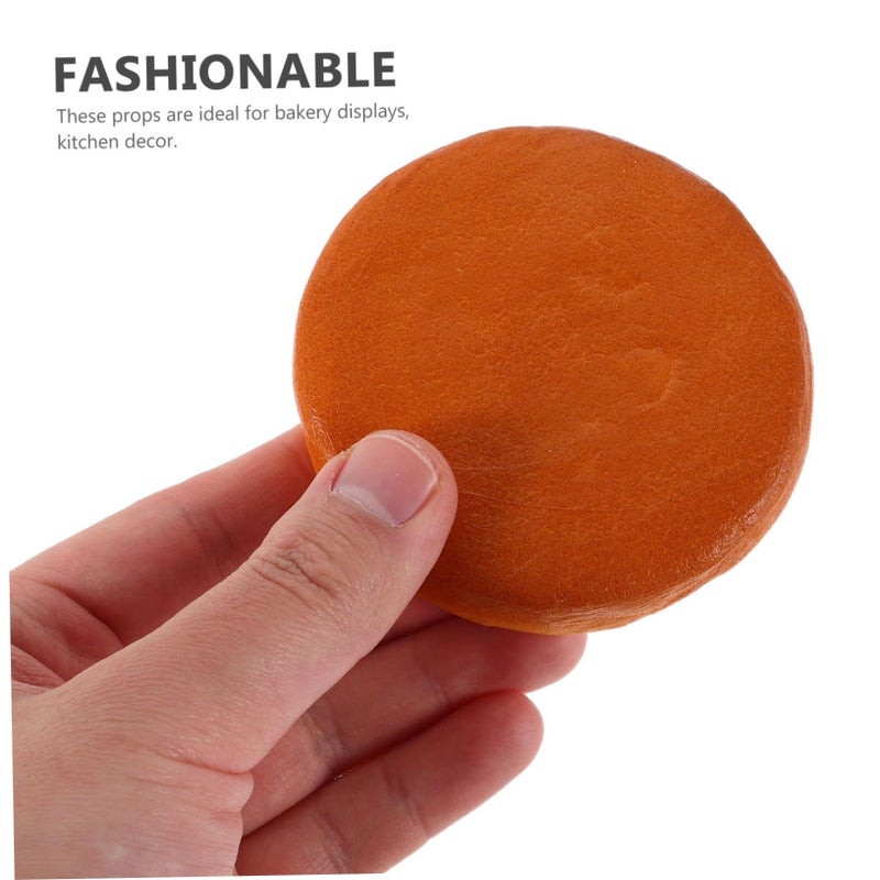 Faux Bread Slices Model 5PCS Kitchen Display Simulation Food Prop Party Decoration - Image 5