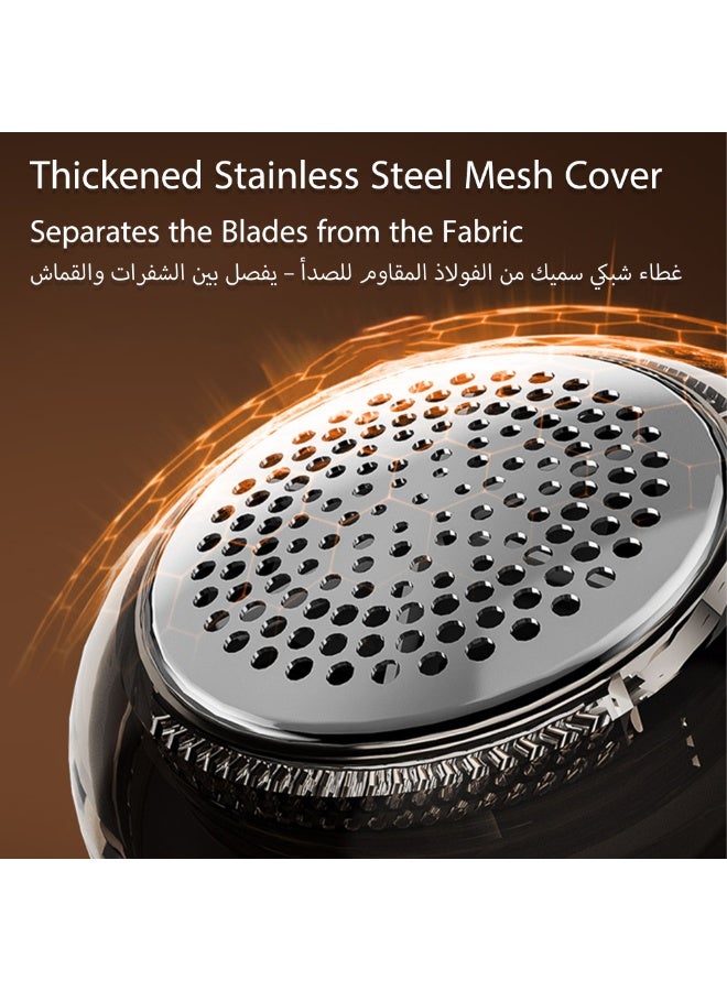 Interstella Fabric Shaver & Lint Remover, Powerful 6-Blade Lint and Pill Remover with Digital Display, 3-Speed Control, Safe Lock, USB-C Fast Charging, Rechargeable, For Clothes, Sweaters, Blankets, Sofa & Upholstery - Image 5