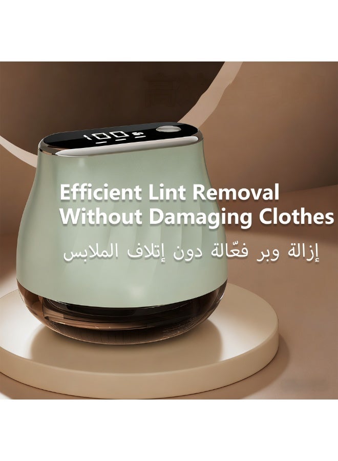 Interstella Fabric Shaver & Lint Remover, Powerful 6-Blade Lint and Pill Remover with Digital Display, 3-Speed Control, Safe Lock, USB-C Fast Charging, Rechargeable, For Clothes, Sweaters, Blankets, Sofa & Upholstery - Image 3