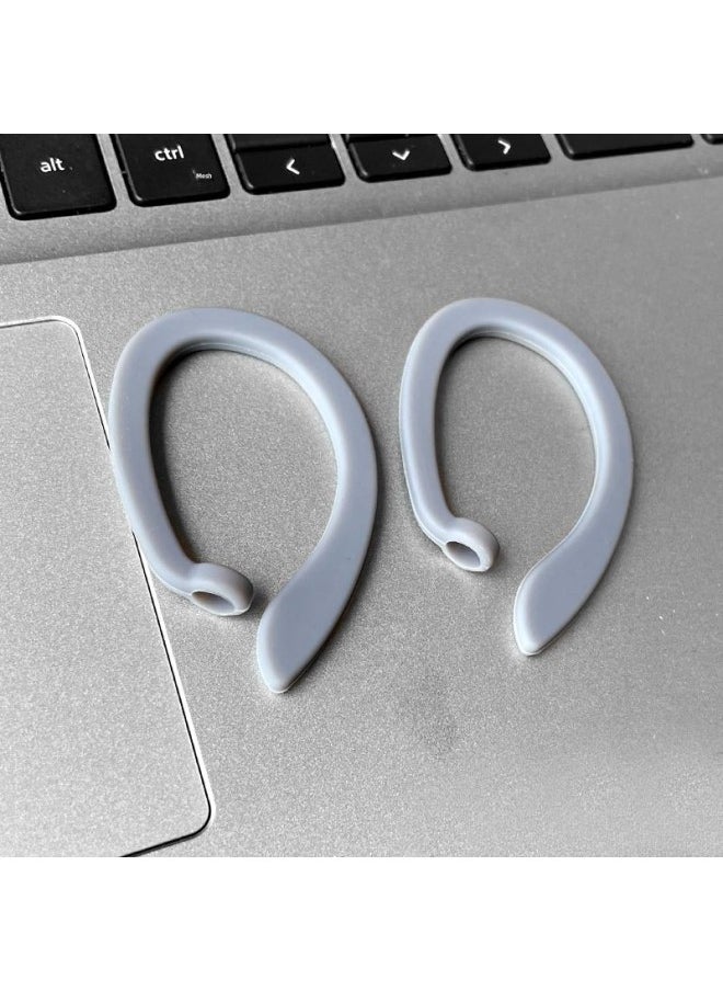 Generic - For Airpods3 Headset Anti-lost Rope Silicone Magnetic Anti-lost Lanyard Apple Pro2 Bluetooth Headset Anti-lost Rope-Color:[Anti-lost Ear Hooks] Gray-Model:Bare Metal Without Packaging - Image 1