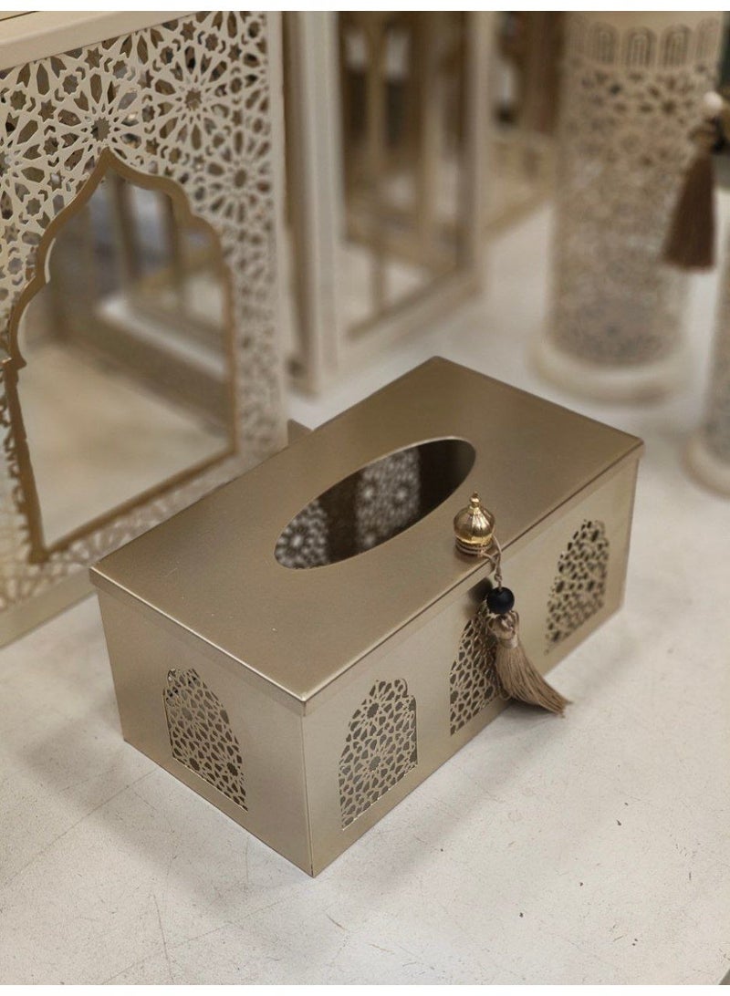 NAMA Islamic metal tissue box 23*13cm for Ramadan - Image 1