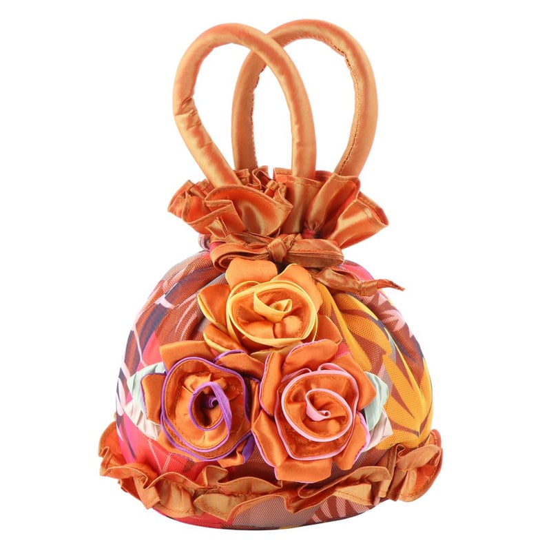 TENDYCOCO 1pc Handbag Evening Bags for Women Evening for Women Tote Purse for Flower Shaped Bucket Orange Clutch Tote for Miss Manual - Image 1