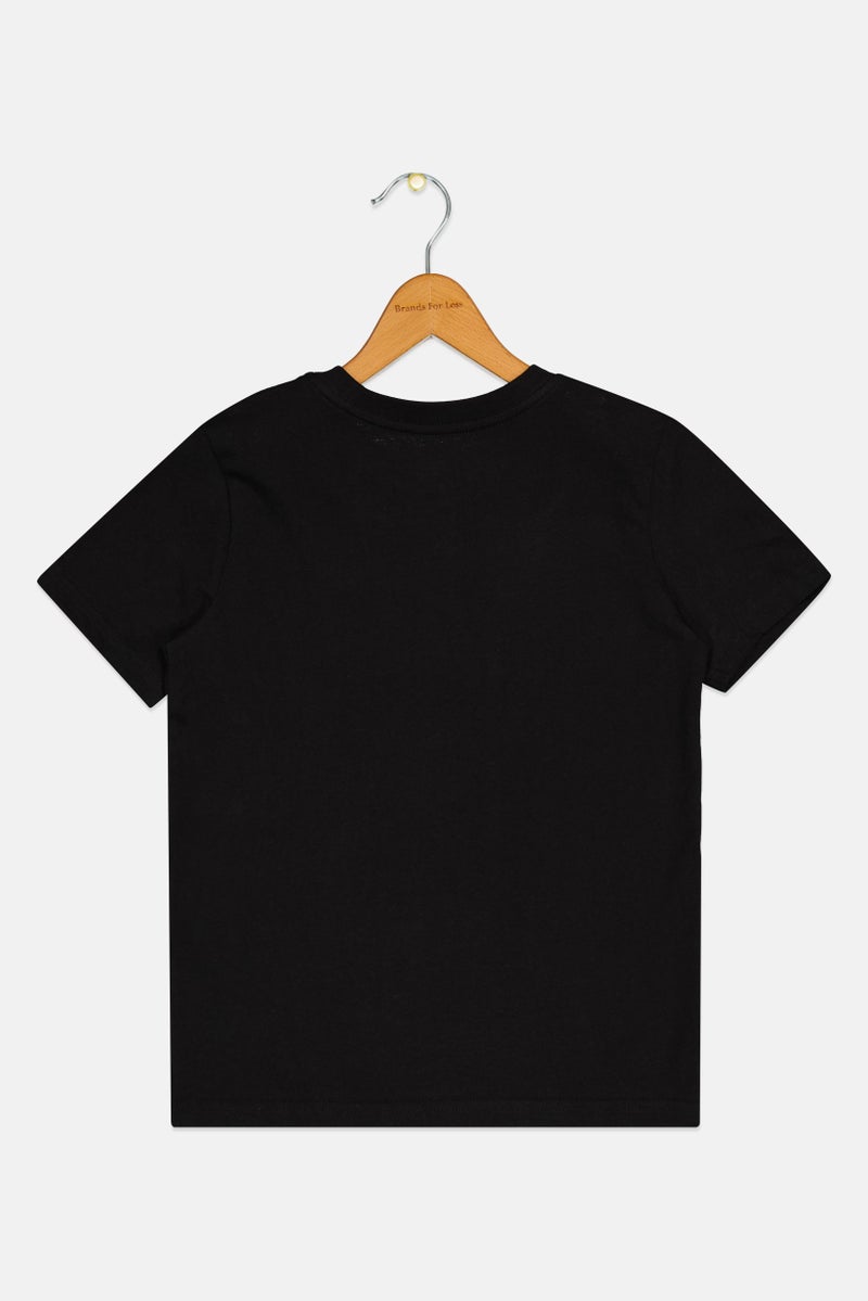 PUMA Kids Boy Sportswear Fit Short Sleeve Training T-Shirt, Black - Image 3