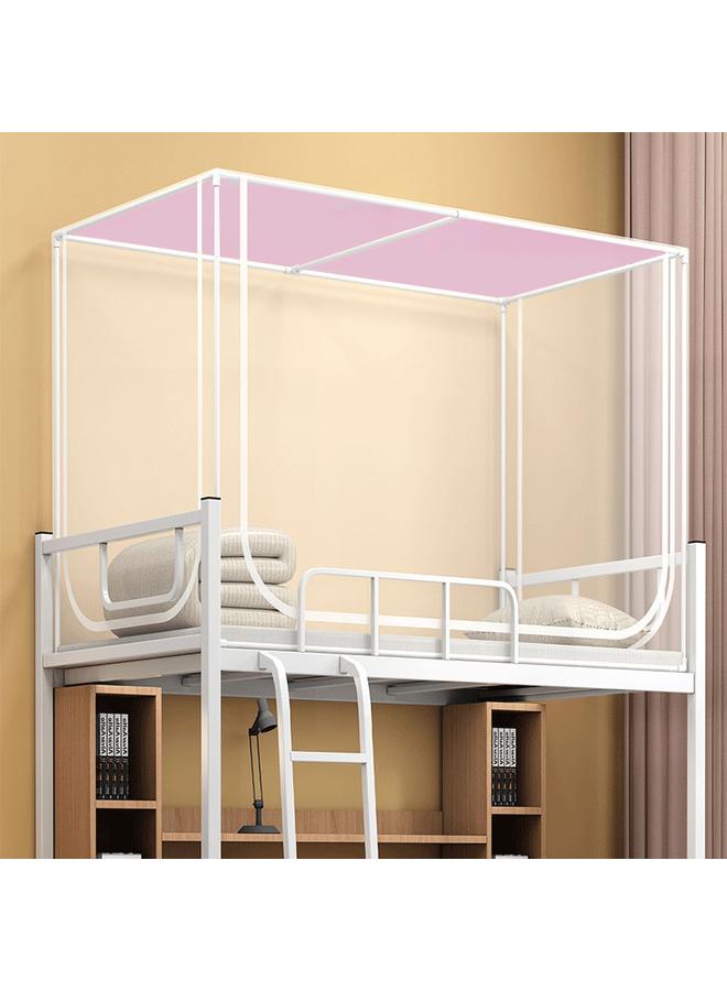 Bluejw Student Mosquito Net Three-door Dormitory Bed Curtain Seat Zipper Curtain Dust Bedroom 90*190*90 Telescopic - Image 1
