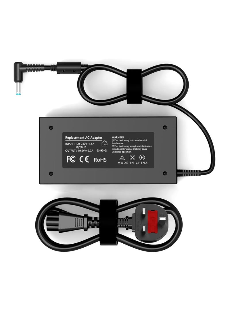 Ntech NTECH (150W) AC Adapter Charger For HP Zbook 15 G3 G4 G5 G6 ZBook Studio G3 G4 G5 G6 G7 G8 OMEN by 15 17 Pavilion Gaming 15 17 Laptop Power Supply (Not Fit for 230W 200W)  - Image 1