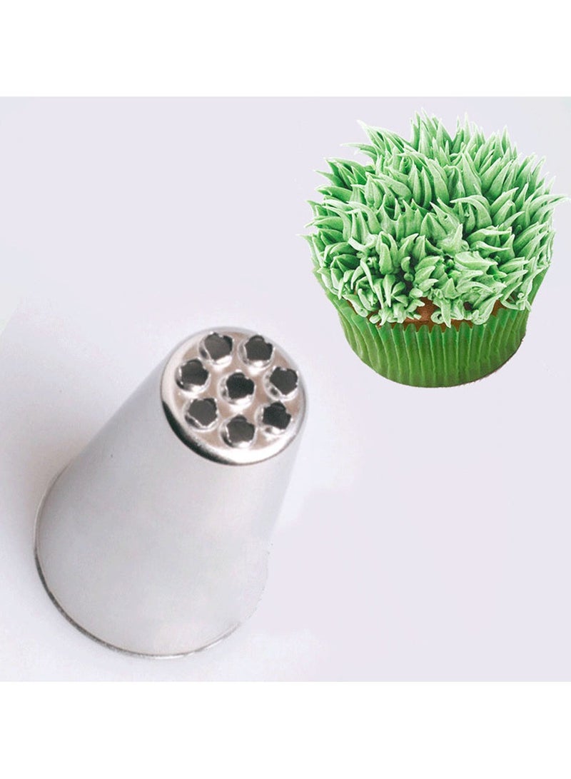 3PCS #234 Multi-Open Nozzle Tip Stainless Steel Icing Piping Tips Cake Cream Decorating Mouth For Grass Cupcake Mont blanc Cup Cake - Image 2