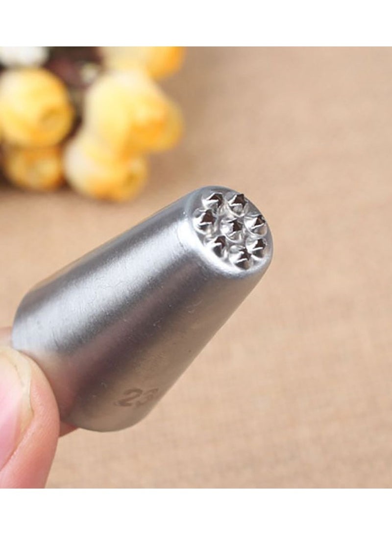3PCS #234 Multi-Open Nozzle Tip Stainless Steel Icing Piping Tips Cake Cream Decorating Mouth For Grass Cupcake Mont blanc Cup Cake - Image 3