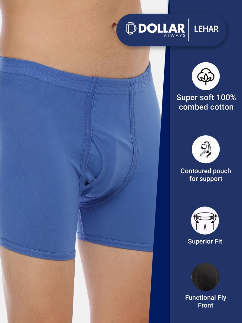 Dollar Lehar Mens Combed Cotton Trunk - Pack of 10 - Actual Colour May Vary - Image 5