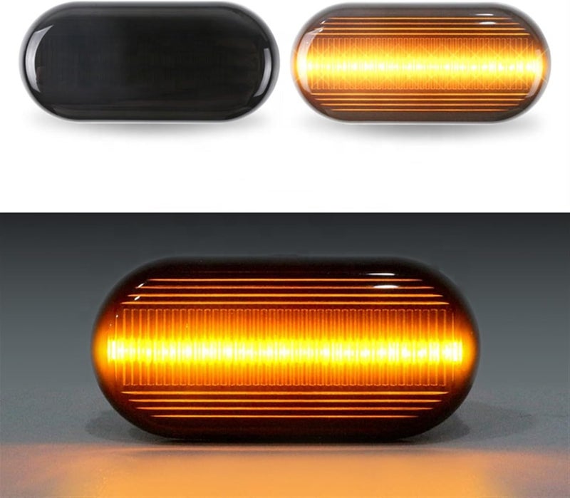 QASULER Dynamic Amber Side Marker Turn Signal Light - Image 3