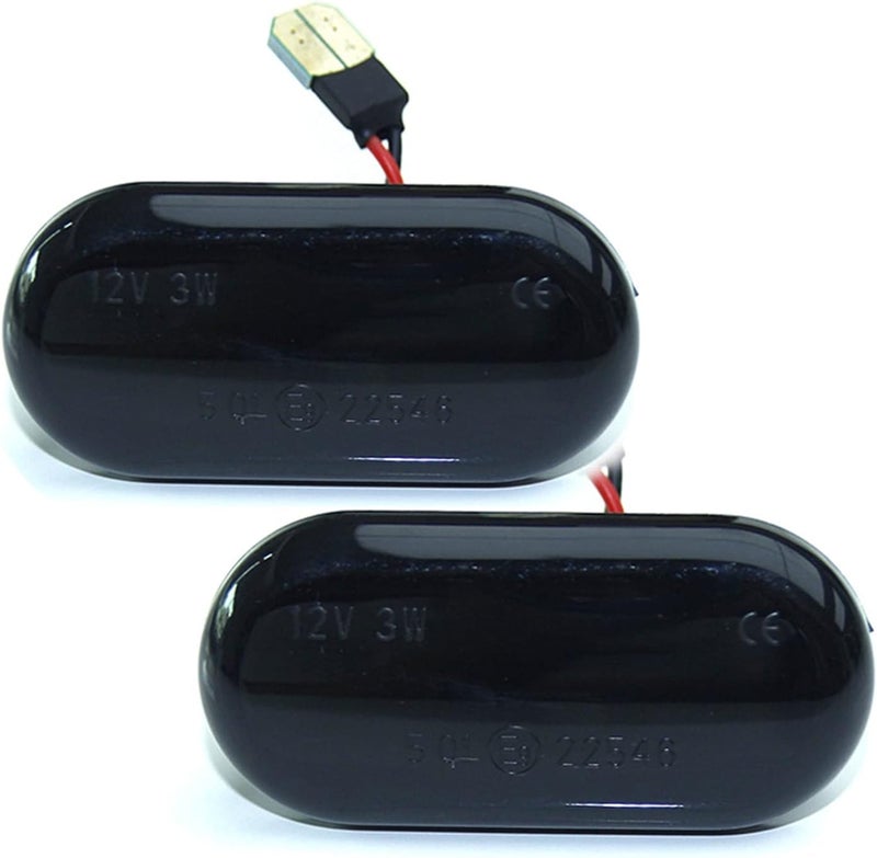 QASULER Dynamic Amber Side Marker Turn Signal Light - Image 1