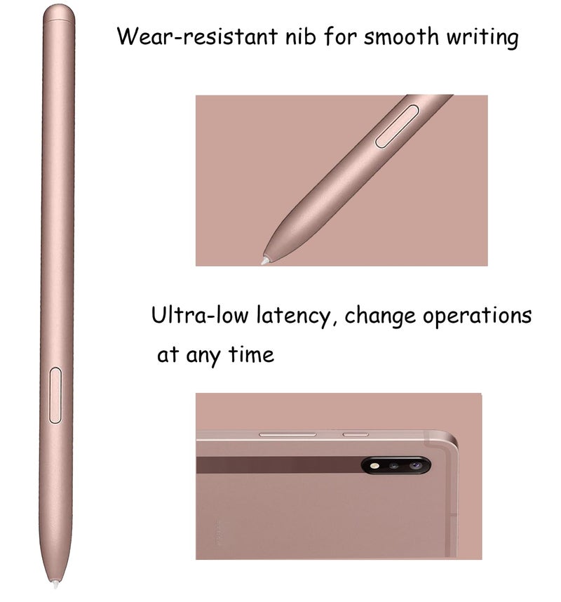 Anglepingping 2 Pack Galaxy Tab S7 S Pen Replacement for Samsung Galaxy Tab S7, Tab S7 FE,Galaxy Tab S7 Replacment Pen for Samsung Galaxy Tab S7 All Versions (Gold) - Image 2