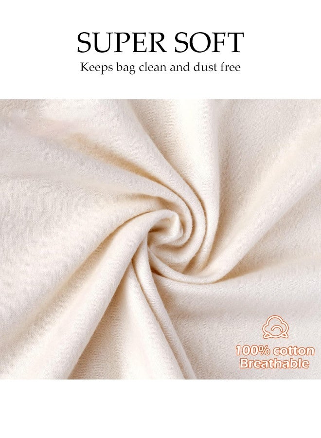 DUNISO Set of 3 Cotton Breathable Dust-proof Drawstring Storage Pouch Bag - Image 5