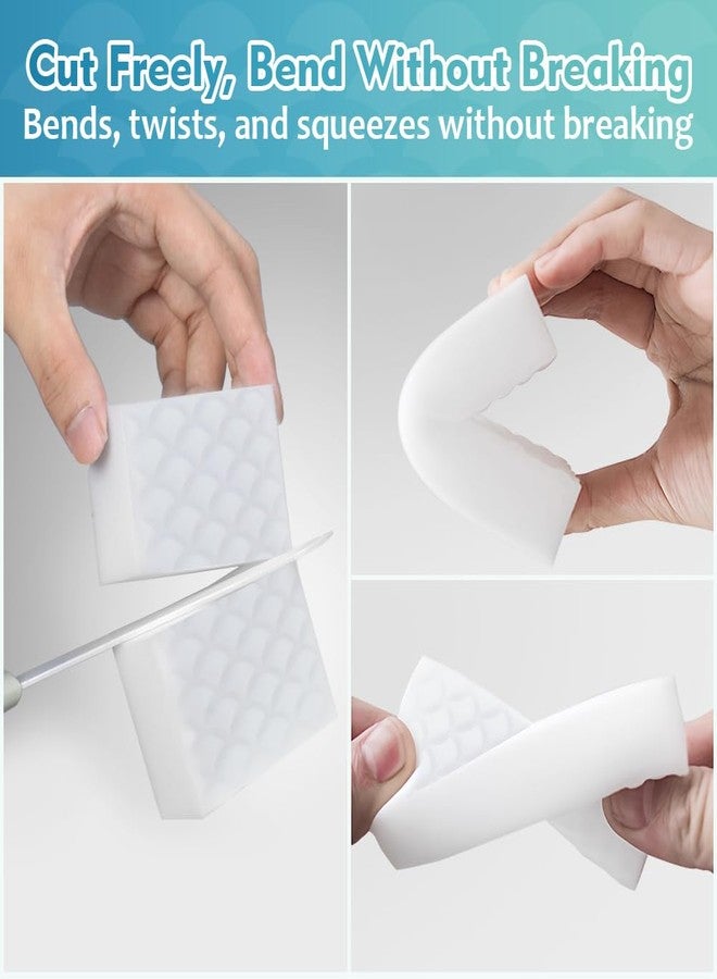 GLIMGLINT 12PK Magic Sponges Cleaning Eraser, Powerful Scrubber Foam Pads, 2X Density Stronger Sponge for Household, Multi-Surface Cleaning Supplies for Kitchen, Furniture, Bathroom, Sink, Wall, Boat - Image 5