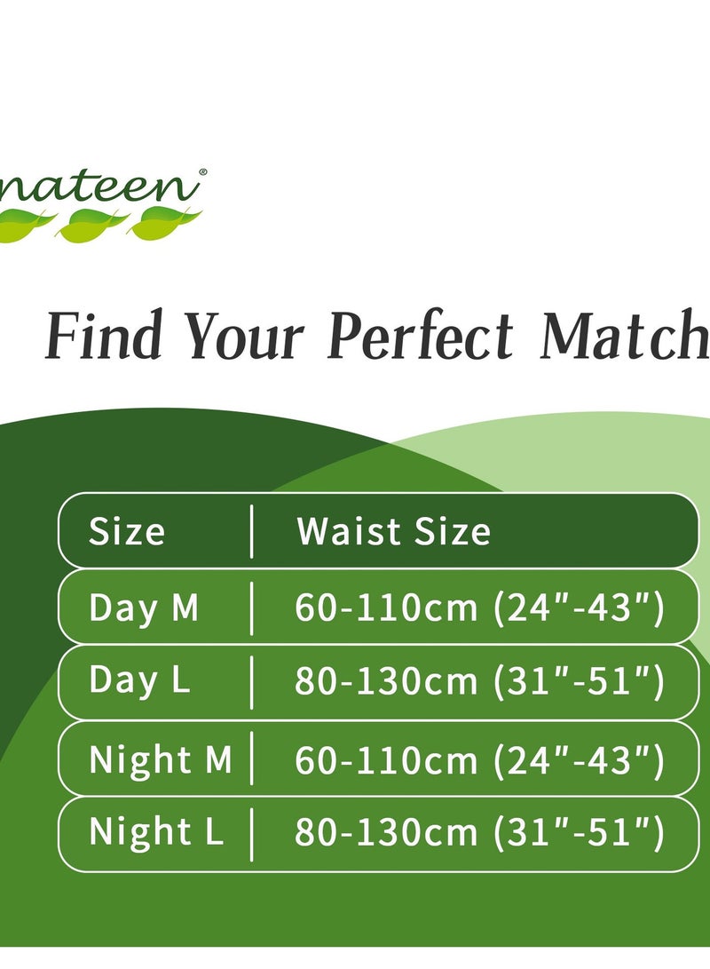 هوسبين حفاضات ناتين هوسبين سوبريم لسلس البول للبالغين للنساء والرجال، حفاضات سحب للبالغين مقاس XL، سراويل فترة للنساء. مقاس الخصر 147-172 سم، 14 قطعة من حفاضات سراويل الليل للبالغين. - Image 4