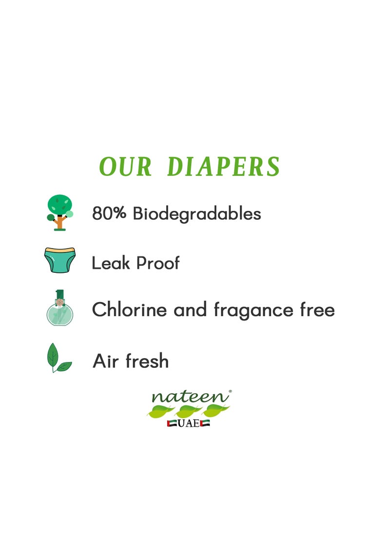 nateen - Nateen Hospeen Adult Diaper, Period Pants, Extra-Large, Waist Night Unisex Pull Ups, Panty Style Sanitary Pads For Women, Super Soft Fit, Size 100-160 Cm- 10 Count - Image 1