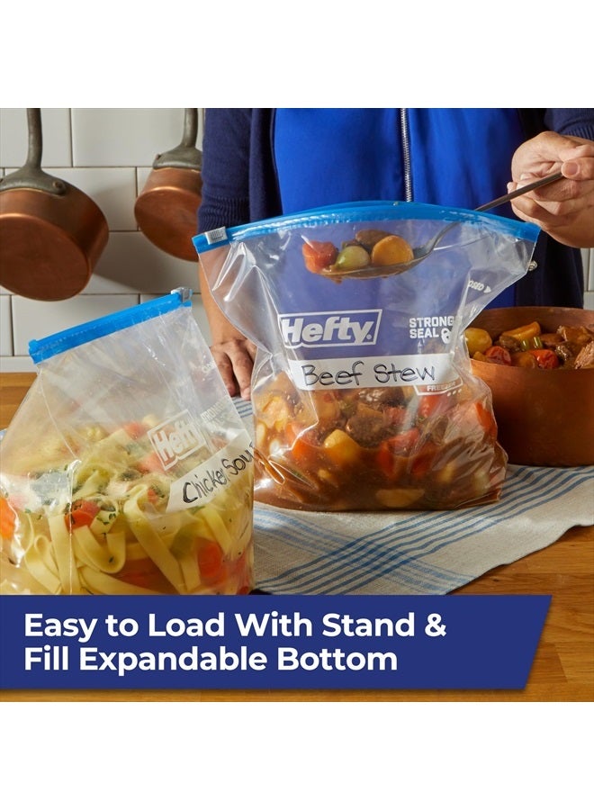 Hefty Slider Freezer Storage Bags, Gallon Size, 56 Count - Image 5
