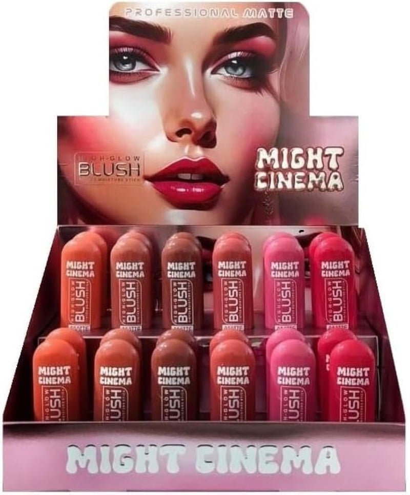 Might Cinema - Blush, High Glow Blush, Professional Matte, Model - 5014 (101, 5ml) - Image 1