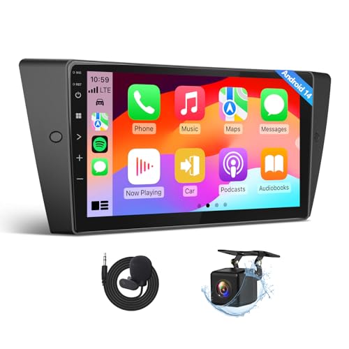 Eonon 4+64GB Car Stereo 9'' CarPlay Car Radio for BMW 3 Series 2005-2013(E90/E91/E92/E93), Android Auto Touchscreen Car Stereo, Bluetooth5.4, DSP,AM/FM, SWC-(E90X7 Upgrade) - Image 1