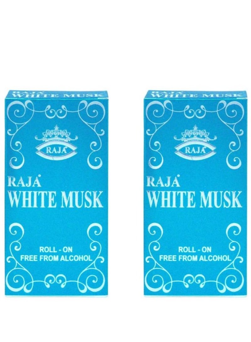 عطر رول مسك أبيض  8 مل قطعتين
