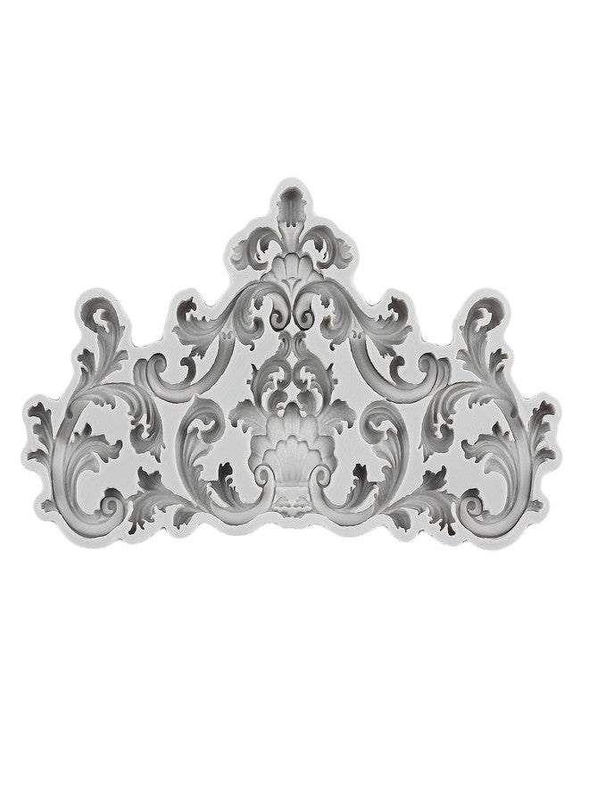 YANQINMS Baroque Style Silicone Molds Curlicues Scroll Lace Border Fondant Molds Vintage Relief Flower Mold Filigree 3D Clay Mold For Sugar Cake Decorating Chocolate Gum Paste Polymer Clay - Image 3
