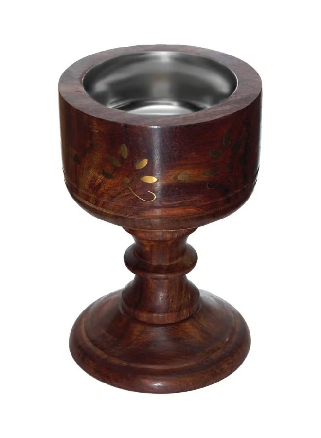 Wooden Censer Without Cover 110-Brown, 15 CM - Image 1