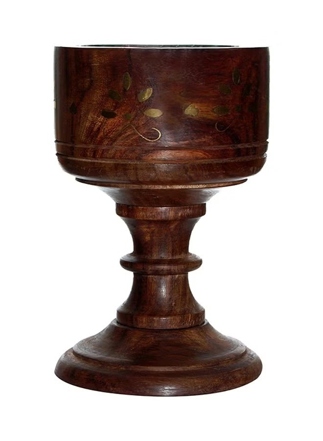 Wooden Censer Without Cover 110-Brown, 15 CM - Image 2