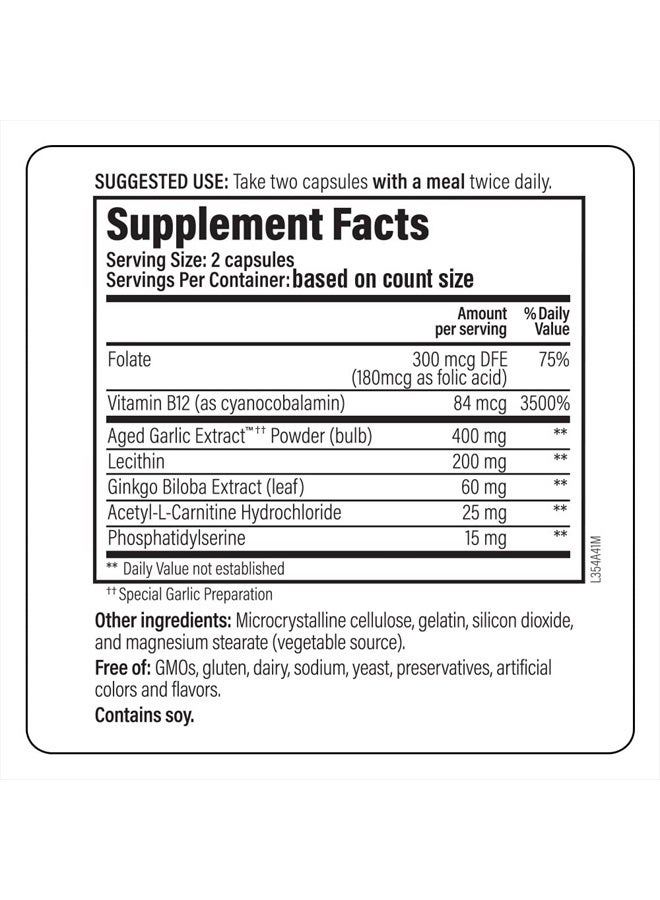 kyolic Specialty Series, Neuro-Logic, Memory, Learning & Sharpness, 120 Capsules - Image 4