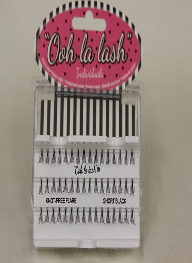 Ooh La Lash رموش أوه لا لاش الفردية بدون عقد طبيعية، سوداء، قصيرة - Image 2