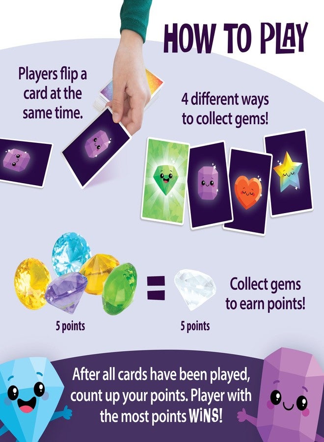 MindWare Best Gems Family Game for 5 Year Olds and up - Match Giant Gems to Earn Points, 2 to 4 Players - Image 5