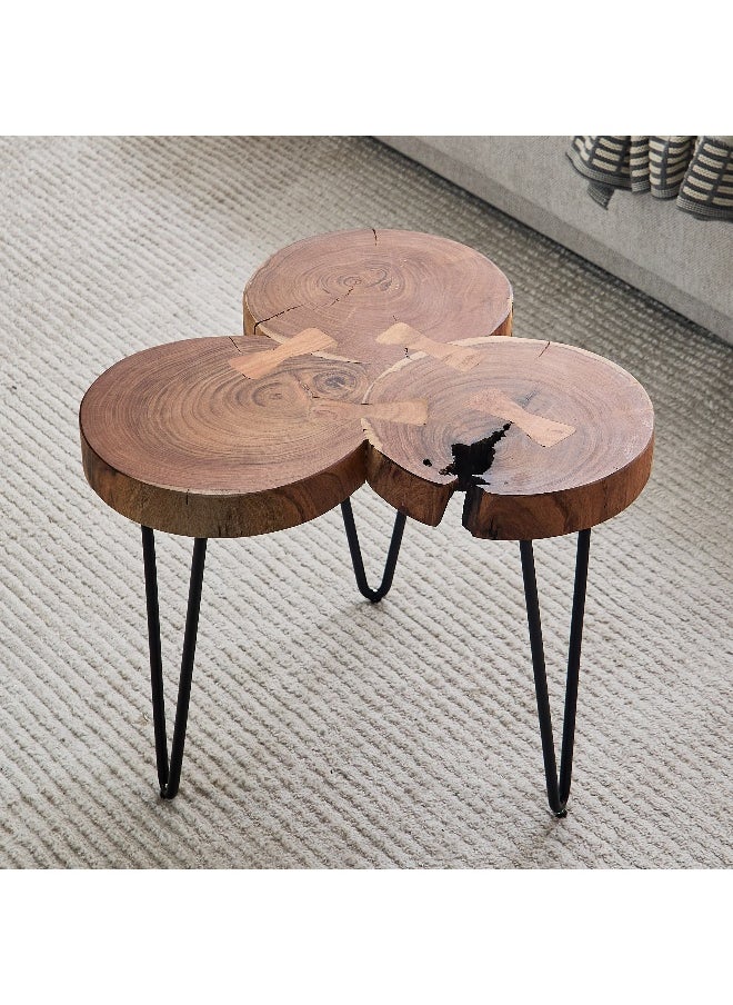Home Box Log Live Edge Solid Wood Coffee Table  - Image 2