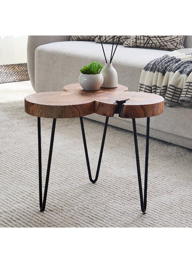 Home Box Log Live Edge Solid Wood Coffee Table  - Image 1