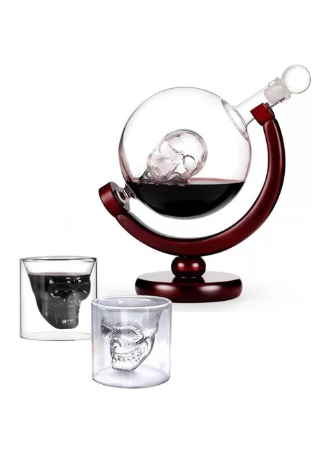 Decanter Set 850 Ml Decanter with 2 Glasses 80 Ml
