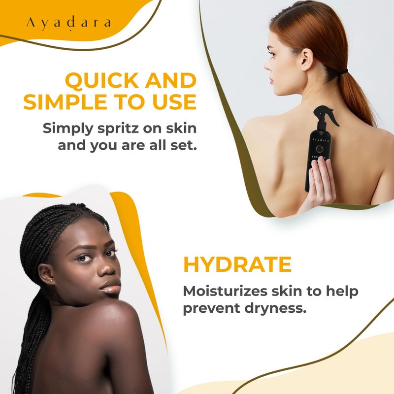 AYADARA Acne Body Spray, 8 fl oz, Cystic Back Acne Spray with Salicylic Acid, Tea Tree Chest, Butt, and Body Acne Spray for Hormonal Breakouts, Bacne Spray for Teens and Adults, 2000 Sprays - Image 4