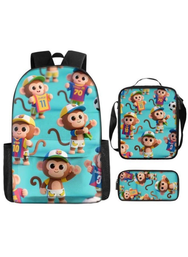 Bright Li Fire Cute cartoon bag set | shoulder + handbag + stationery bag | school season/holiday gift hot recommendation  - Image 2