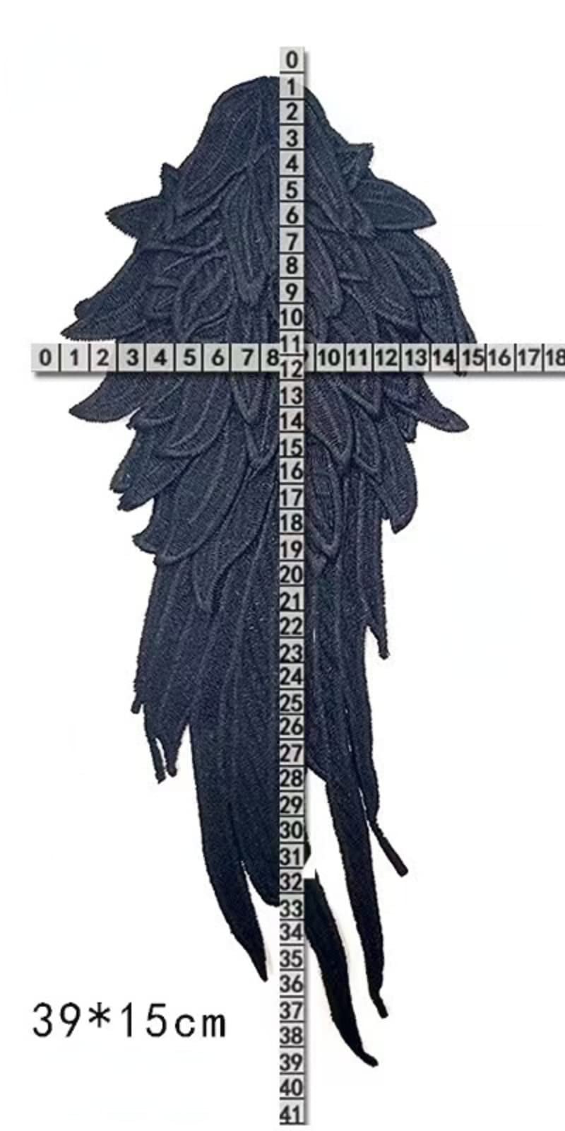JRYYR Angel Wing Applique, Embroidered Wings, Gold Appliques for Dresses,Shoulder Applique 1 Pair (Gold-Curry Color) - Image 2