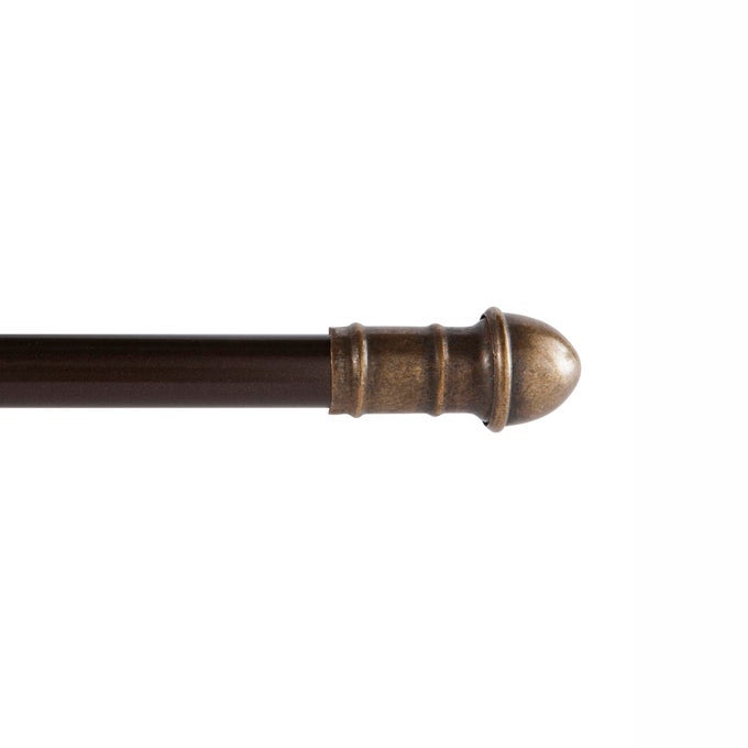 DRESDEN 716 ADJUSTABLE DECORATIVE 4884 CAF CURTAIN ROD OIL RUBBED BRONZE
