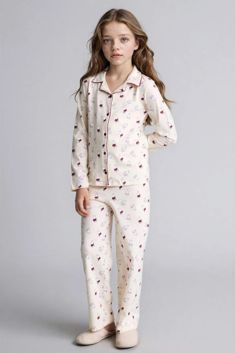 Defacto Girl Miffy Regular Fit 2 Piece Pyjamas Set