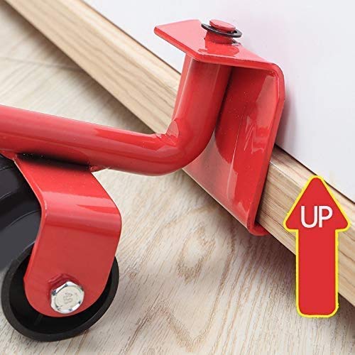 FEXMY FEXMY Portable Heavy Duty Furniture Lifter with 4 Sliders for Easy and Safe MovingFurniture Sliders Suitable for Washing Machines Sofas and Wardrobes Mini Swivel Lifter  - Image 4