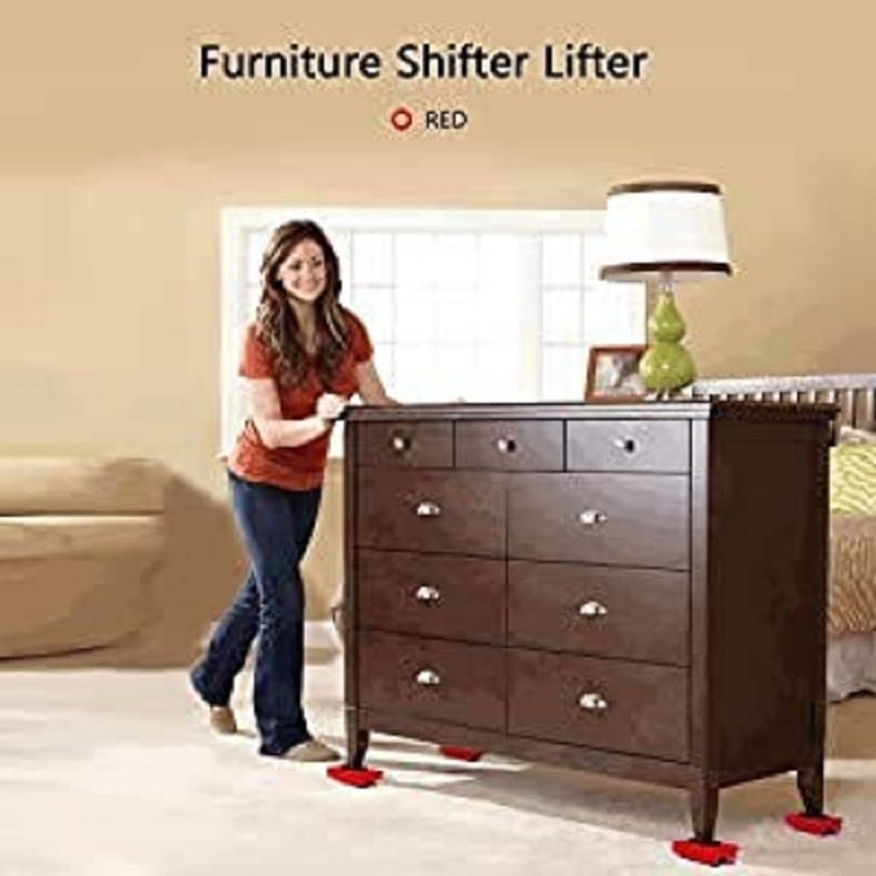 FEXMY FEXMY Portable Heavy Duty Furniture Lifter with 4 Sliders for Easy and Safe MovingFurniture Sliders Suitable for Washing Machines Sofas and Wardrobes Mini Swivel Lifter  - Image 2