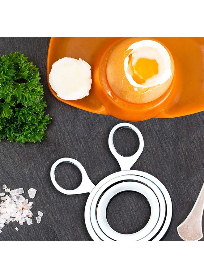 Sweet Life Egg Topper Cutter Stainless Steel Boiled Egg Cutter Cracker Shell Scissors Opener for Kitchen Tool Supply - Image 4