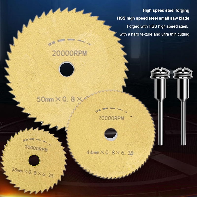 8 قطعة مجموعة أقراص قطع فولاذ عالي السرعة للخشب والمعادن والصلب والذهب - Image 3