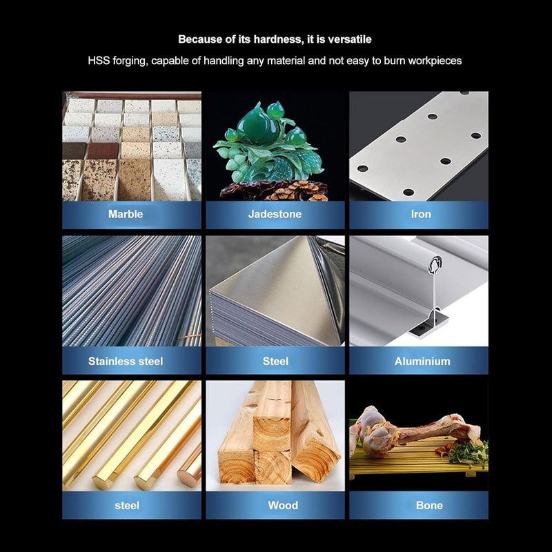 8 قطعة مجموعة أقراص قطع فولاذ عالي السرعة للخشب والمعادن والصلب والذهب - Image 4