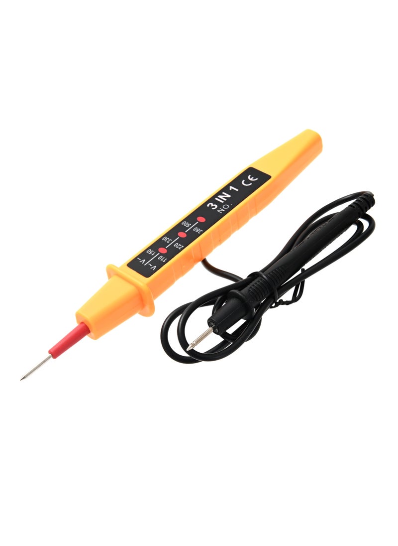 LAWAZIM 3-in-1 Voltage Tester - Compact AC Voltage Tester with Insulated Probe, Light Indicator, Multi-Range Voltage Detection - Essential Electrical Inspection Tool for Household and Industrial Use  - Image 1