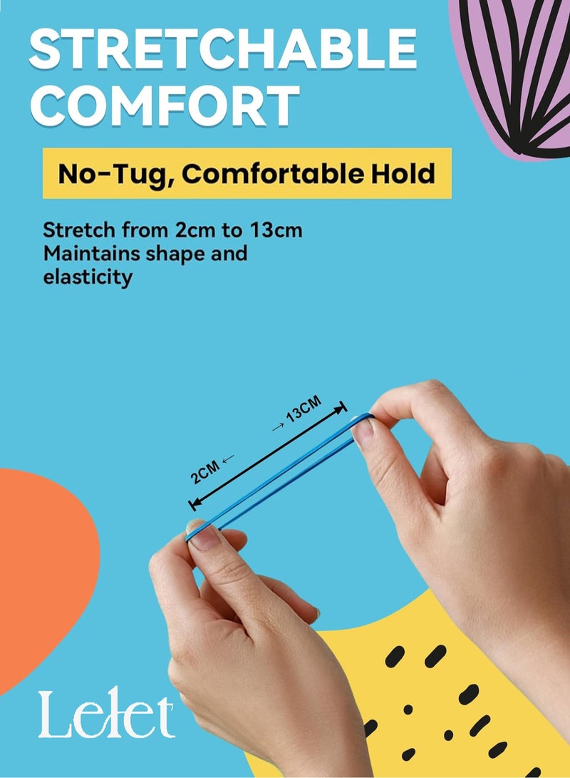 Lelet 1500 Pcs Colorful Mini Elastic Hair Ties – Soft Rubber Bands for Baby Girls & Kids | No Pull Ponytail Holders | Gentle, Durable Polybands - Image 2