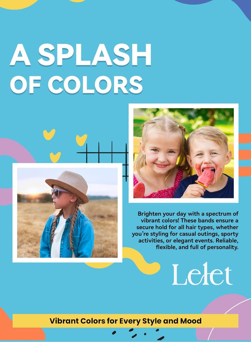 Lelet 1500 Pcs Colorful Mini Elastic Hair Ties – Soft Rubber Bands for Baby Girls & Kids | No Pull Ponytail Holders | Gentle, Durable Polybands - Image 4