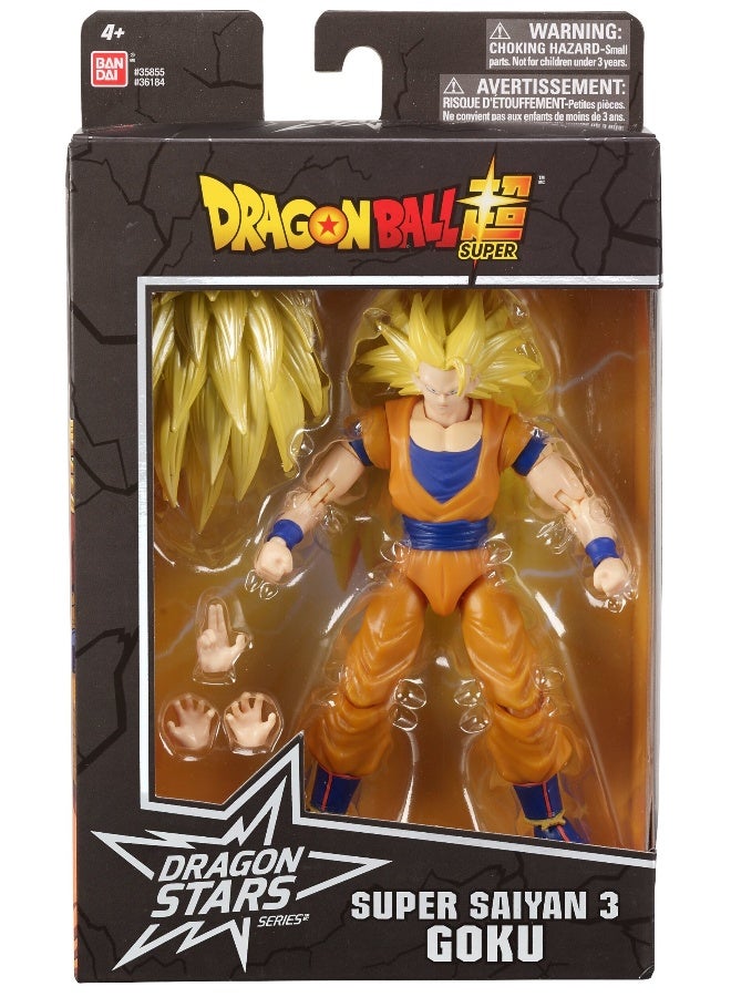 Bandai تمثال دراجون بول ستارز سوبر سايان 3 غوكو 6.5 بوصة | تمثال عمل قابل للجمع | تمثال عرض | أيدٍ قابلة للتبديل | هدية مثالية لجماهير الجمع، مانغا وعشاق الأنمي! - Image 3